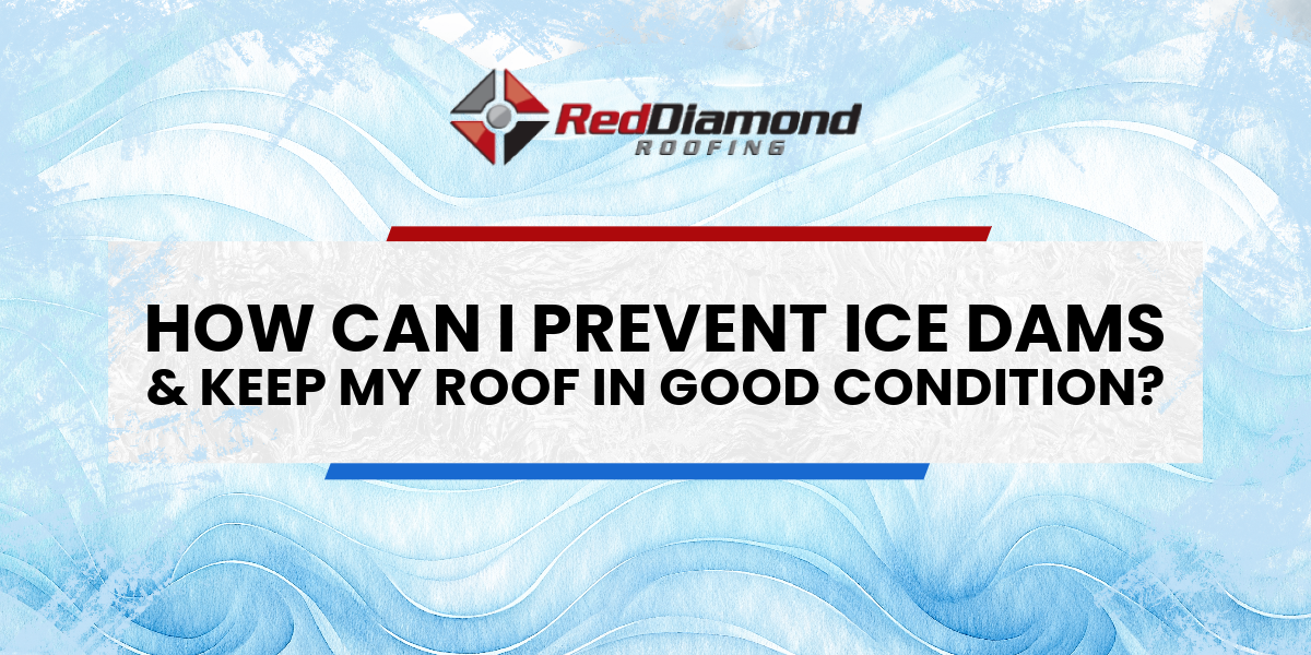 Image of ice and how to prevent ice dams.